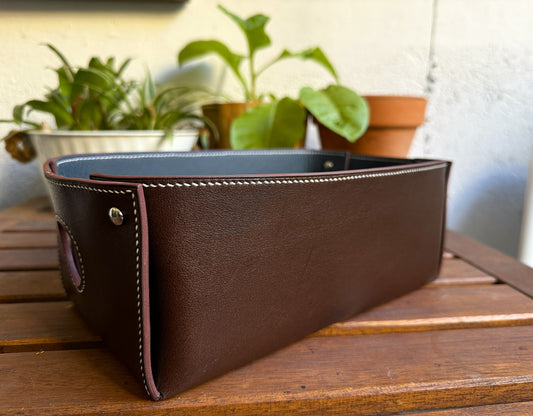 Phone pouch with Leather Strap / Handmade