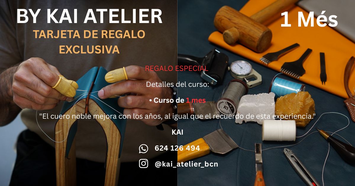 Tarjeta Regalo: Curso de Marroquinería y Artesanía en Cuero