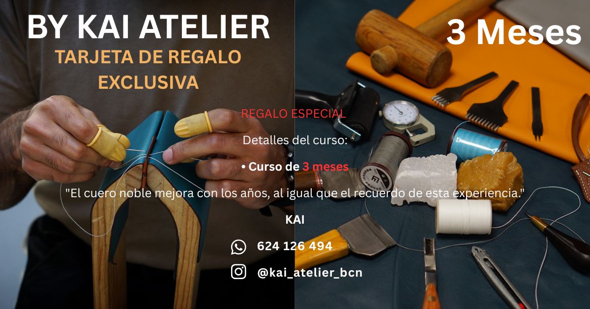 Tarjeta Regalo: Curso de Marroquinería y Artesanía en Cuero