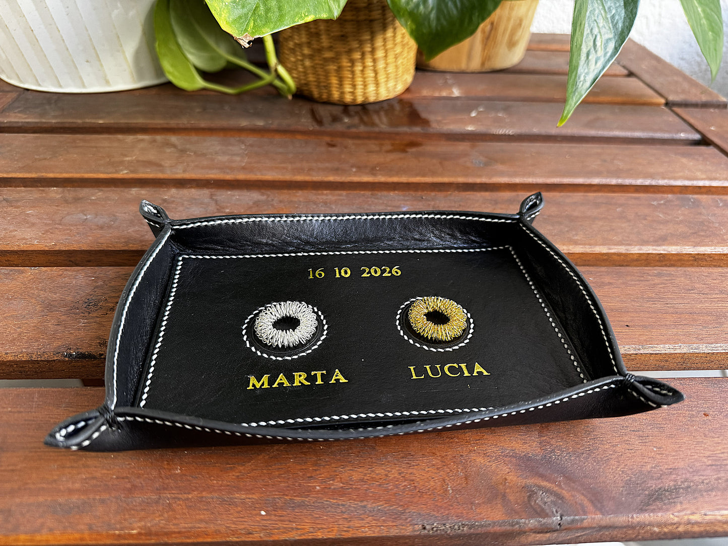 Porta Anillos de Boda en Piel Personalizado