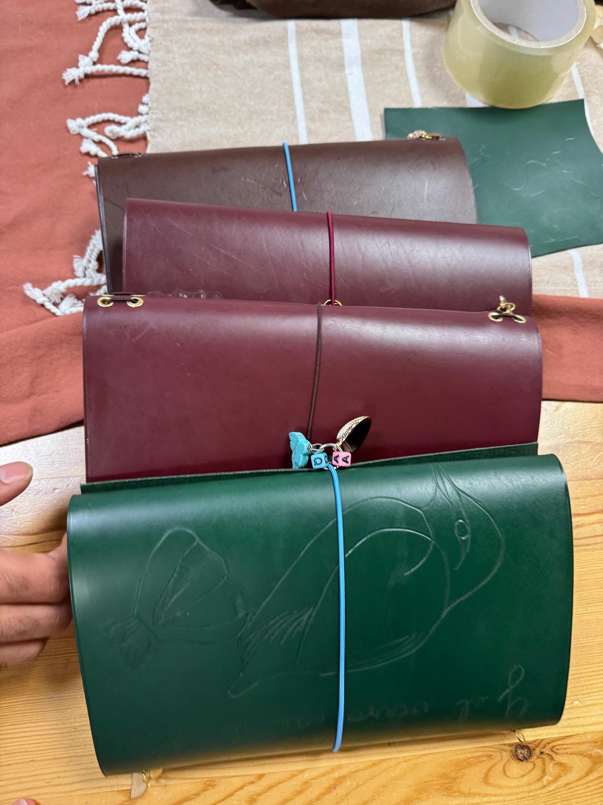 creative workshop leather cover journal book