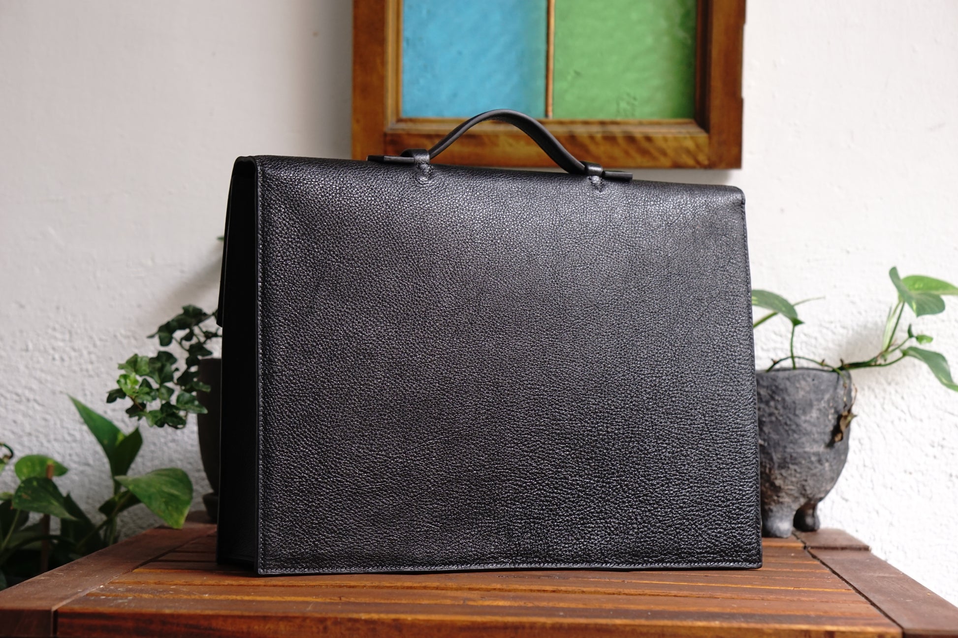 maletín para hombre de cuero para portátil 